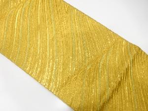 アンティーク　荒波模様織出し袋帯（着用可）